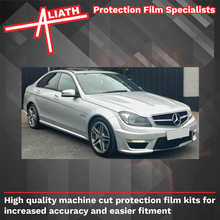 Mercedes-Benz C Class C63 AMG (W204) 2011-2014 Headlights CLEAR Stone Protection