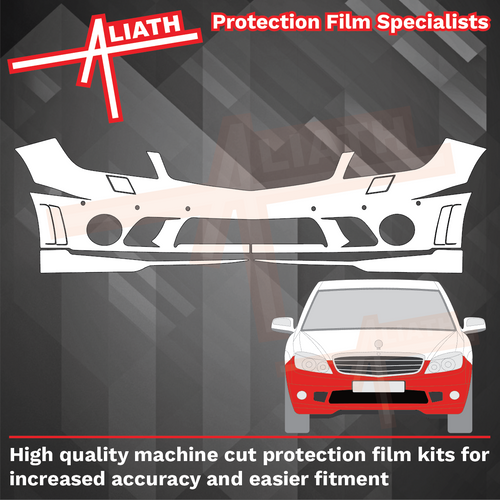 Mercedes-Benz C Class C63 AMG (W204) 2007-2011 Bumper CLEAR Paint Protection