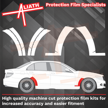 Mercedes C63 AMG (W204) 2007-2014, Front & Rear Arches CLEAR Paint Protection