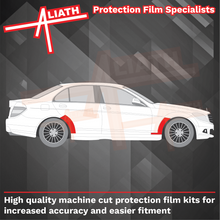 Mercedes C63 AMG (W204) 2007-2014, Front & Rear Arches CLEAR Paint Protection