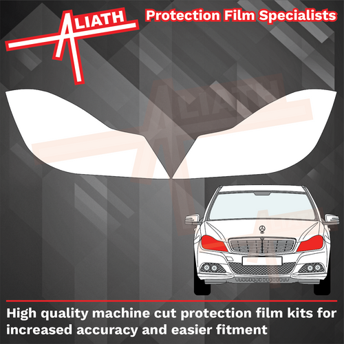 Mercedes-Benz C Class (W204) 2011-2014 Headlights CLEAR Stone Protection