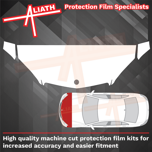 Mercedes-Benz C Class (W204) 2007-2011 Bonnet & Wings CLEAR Paint Protection