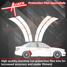 Mercedes C-Class (W204) 2007-2014, Rear Arches CLEAR Paint Protection