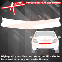 Mercedes C-Class Saloon (W204) 2007-2014, Rear Bumper Upper CLEAR Paint Protection