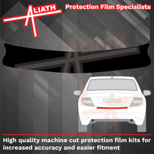 Mercedes C-Class Saloon (W204) 2007-2014, Rear Bumper Upper BLACK Paint Protection