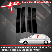 Peugeot 306 5 Door 1994-2002, BLACK TEXTURED B-Pillar Trim Set. CLASSIC