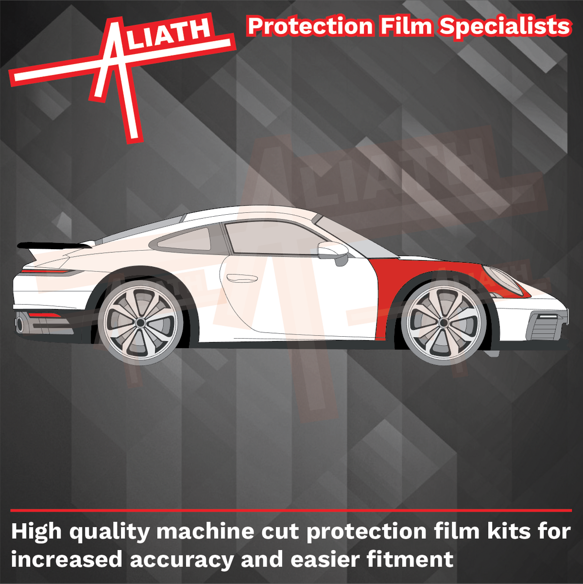 Porsche 911 DAKAR (992) 2020-Present, Front Wings CLEAR Paint Protection