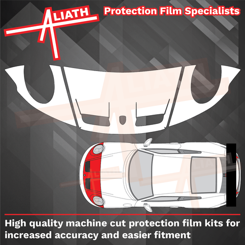 Porsche 911 GT3 (992) 2020-Present, Bonnet & Wings Front CLEAR Paint Protection