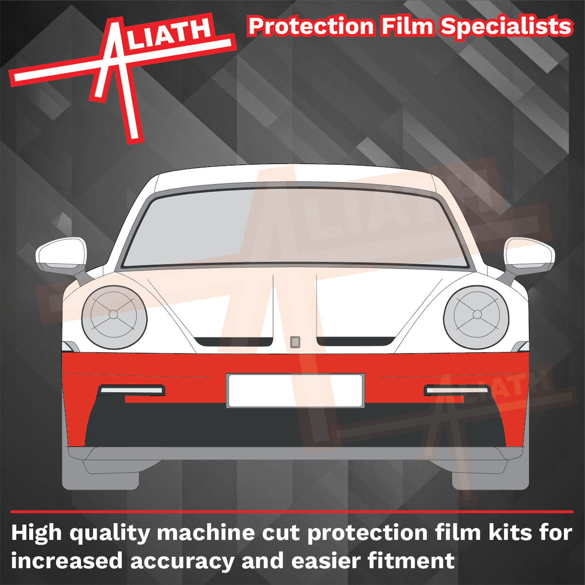 Porsche 911 GT3 & GT3 RS(992) 2020-Present, Front Bumper CLEAR Paint Protection