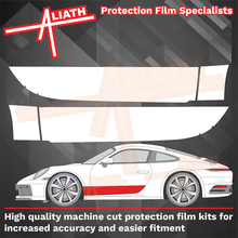 Porsche 911 (992) 2020-Present, Door / Wing Lower Sections CLEAR Paint Protection