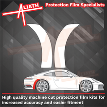 Porsche 911 Carrera (992) 2020-Present, Rear Bumper Arches CLEAR Paint Protection