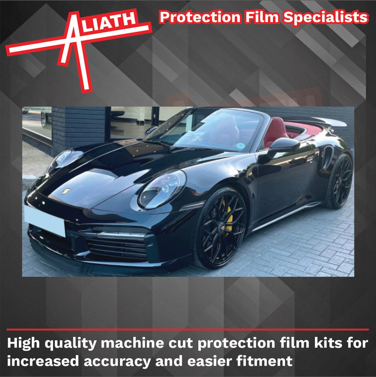 Porsche 911 Turbo & S (992) 2020-Present, Rear Bumper Arches CLEAR Paint Protection