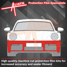 Porsche 911 Turbo & S (992) 2020-Present, Front Bumper CLEAR Paint Protection