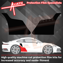 Porsche 911 Turbo & GT3 RS (992) 2020-Present, Large Rear QTR Arch BLACK Paint Protection