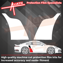 Porsche 911 Turbo & GT3 RS (992) 2020-Present, Rear QTR Arch (SMALL) CLEAR Paint Protection
