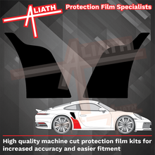 Porsche 911 Turbo & GT3 RS (992) 2020-Present, Rear QTR Arch (SMALL) CARBON Paint Protection