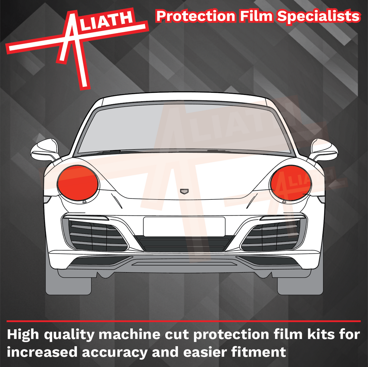 Porsche 911 991 2011-2020, Headlights CLEAR Stone Protection