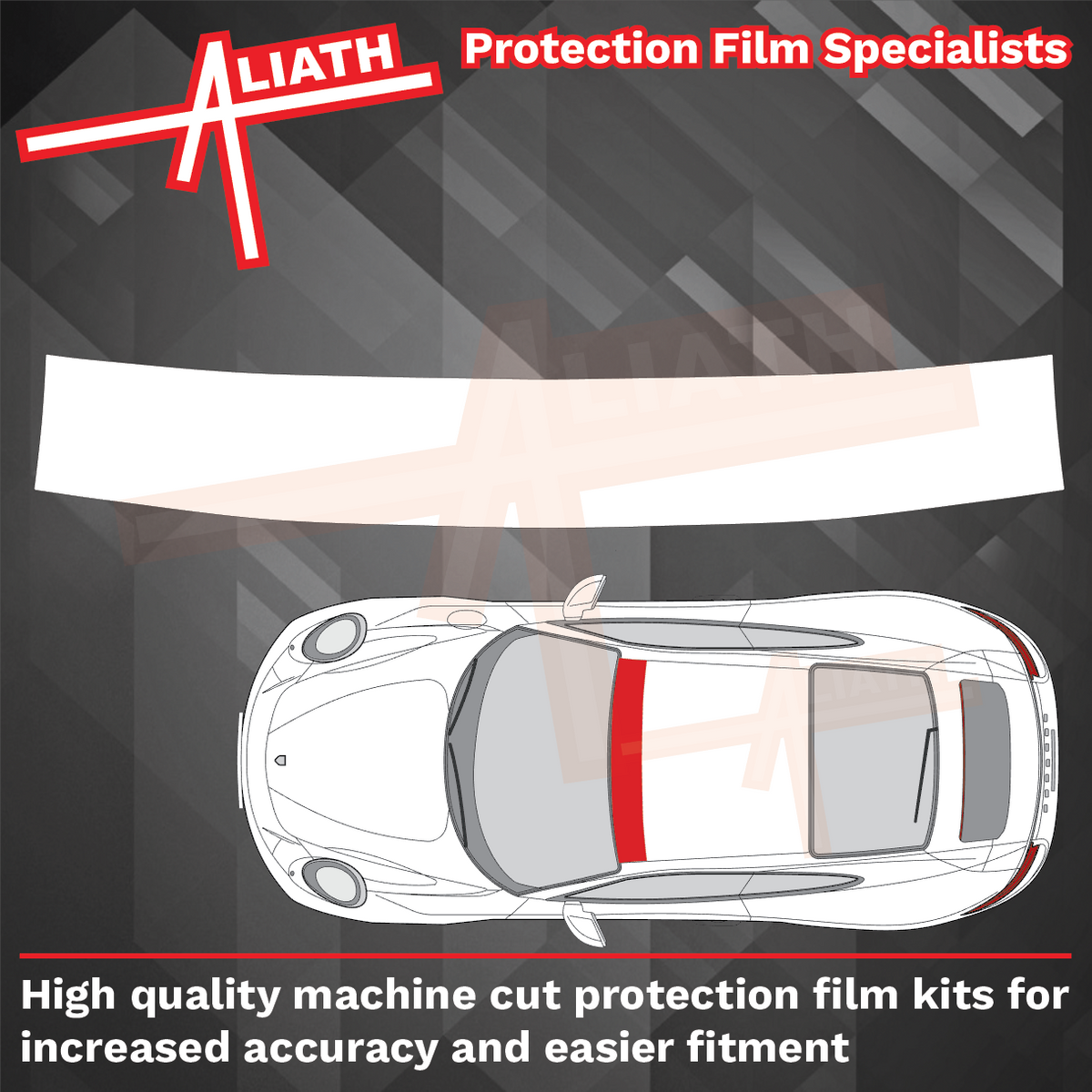 Porsche 911 991 2011-2020, Roof Front Section CLEAR Paint Protection