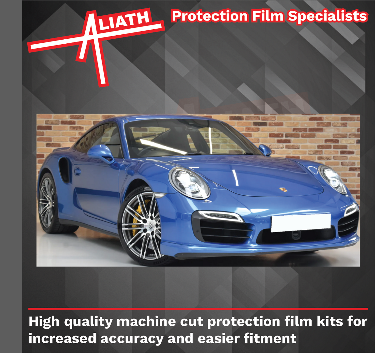 Porsche 911 991 Turbo & Turbo S 2013-2016, Front Bumper CLEAR Paint Protection