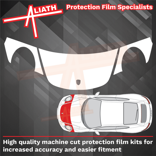 Porsche 911 991 2011-2020, Bonnet & Wings Front CLEAR Paint Protection