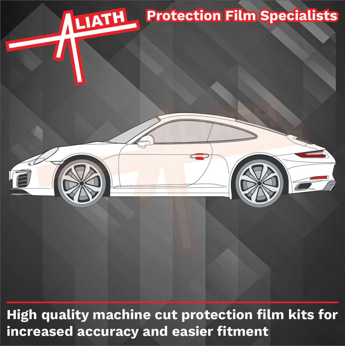 Porsche 911 991 2011-2020, Door Handle Cups CLEAR Paint Protection