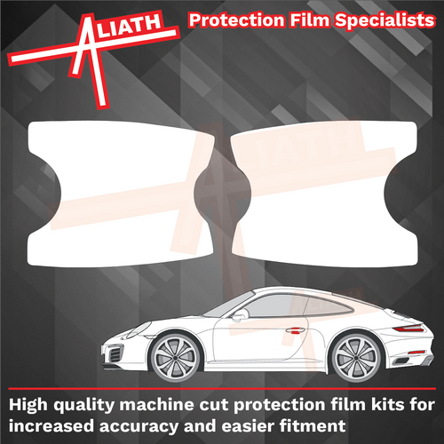 Porsche 911 991 2011-2020, Door Handle Cups CLEAR Paint Protection