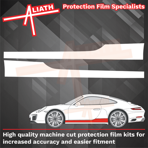 Porsche 911 991 Turbo & Turbo S 2013-2020, Side Skirts CLEAR Paint Protection