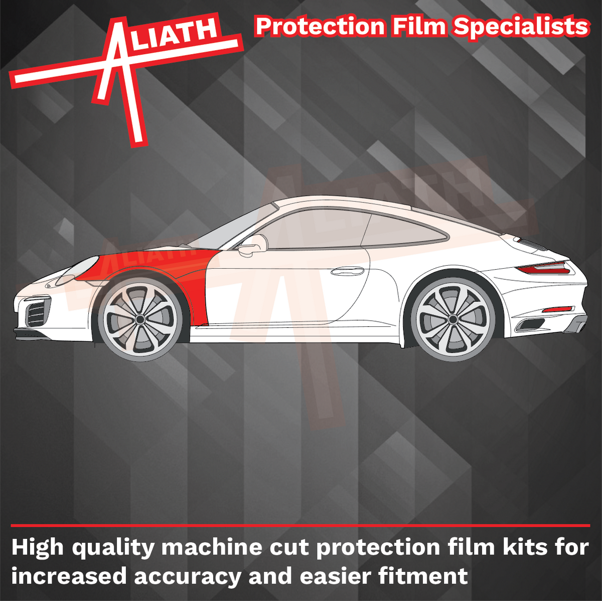 Porsche 911 991 2011-2020, Front Wings CLEAR Paint Protection