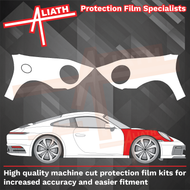 Porsche 911 (992) 2020-Present, Front Wings CLEAR Paint Protection