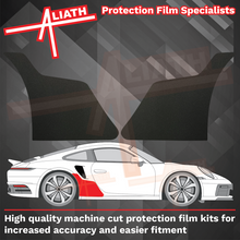 Porsche 911 Turbo & GT3 RS (992) 2020-Present, Large Rear QTR Arch BLACK Paint Protection