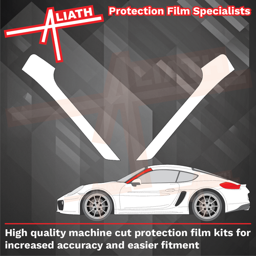 Porsche Cayman 981 GT4 (2012-2016), A-Pillars CLEAR Paint Protection