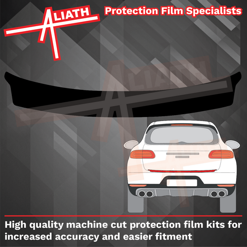 Porsche Macan (Type 95B) 2014-2024, Rear Bumper Upper BLACK TEXTURED Paint Protection