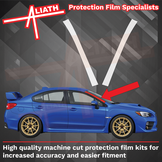 Subaru Impreza WRX STI 2015-2017 A-Pillars CLEAR Paint Protection