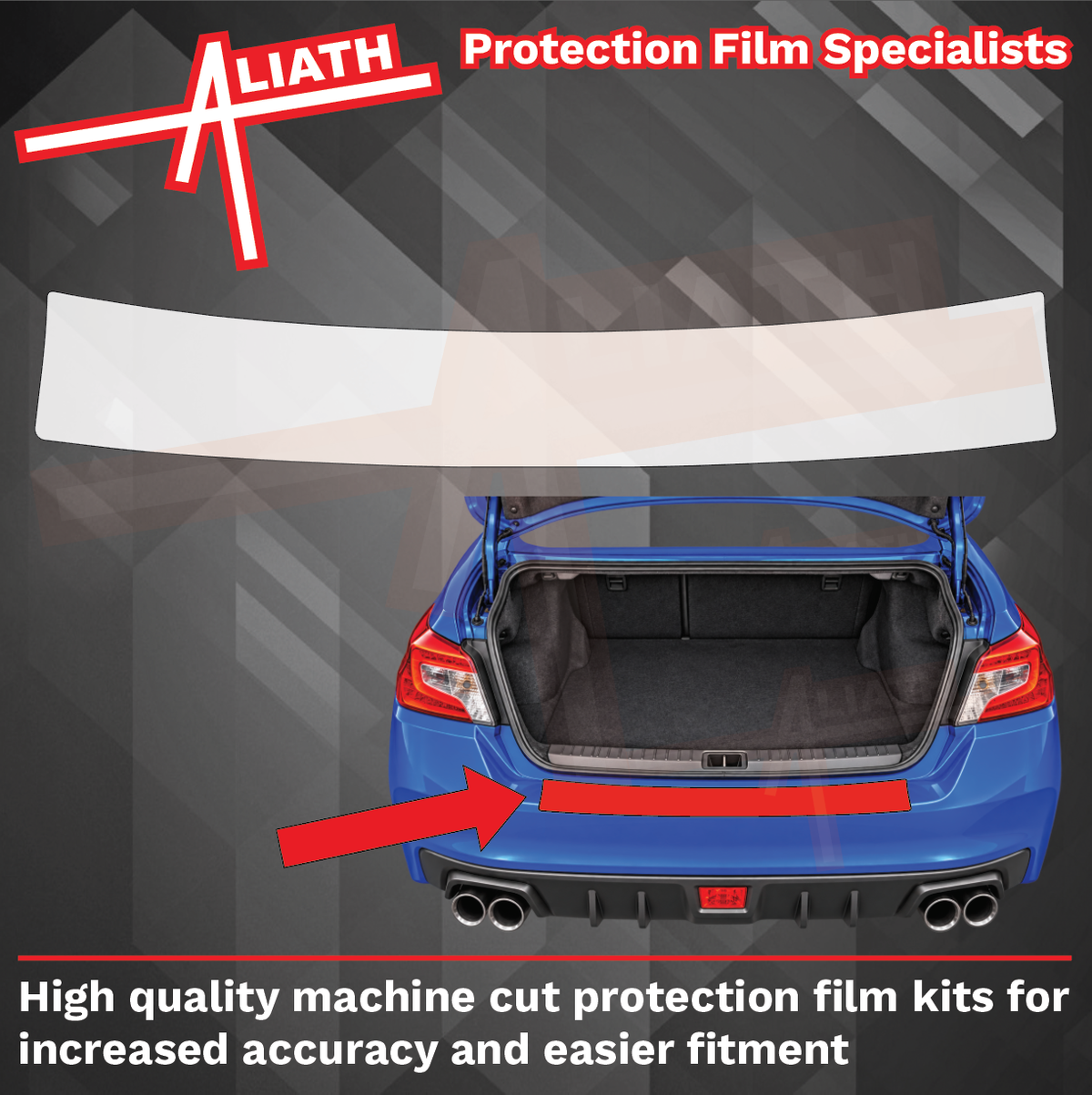 Subaru Impreza WRX STI 2015-2017 Rear Bumper Upper CLEAR Paint Protection