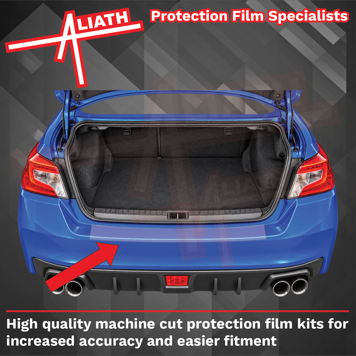 Subaru Impreza WRX STI 2015-2017 Rear Bumper Upper CLEAR Paint Protection