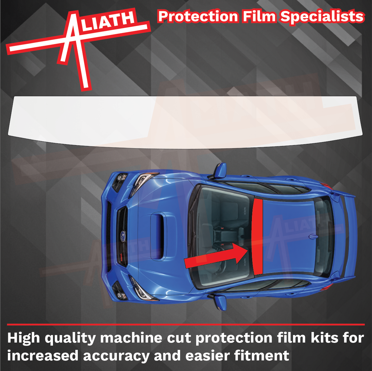 Subaru Impreza WRX STI 2015-2017 Roof Front Section CLEAR Paint Protection