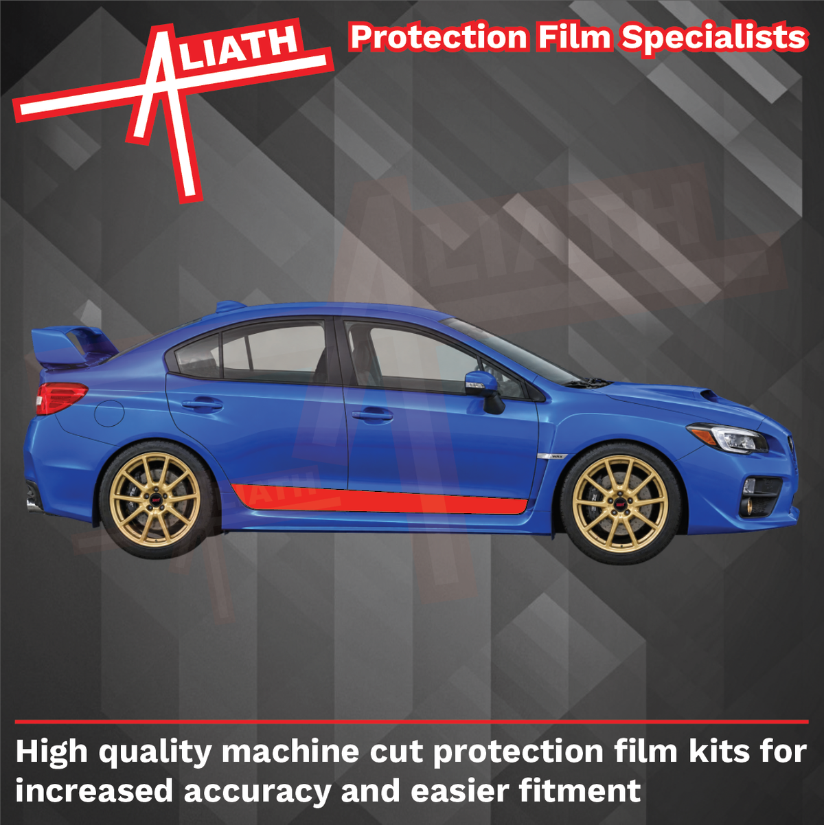 Subaru Impreza WRX STI 2015-2017 Door Lower Sections CLEAR Paint Protection