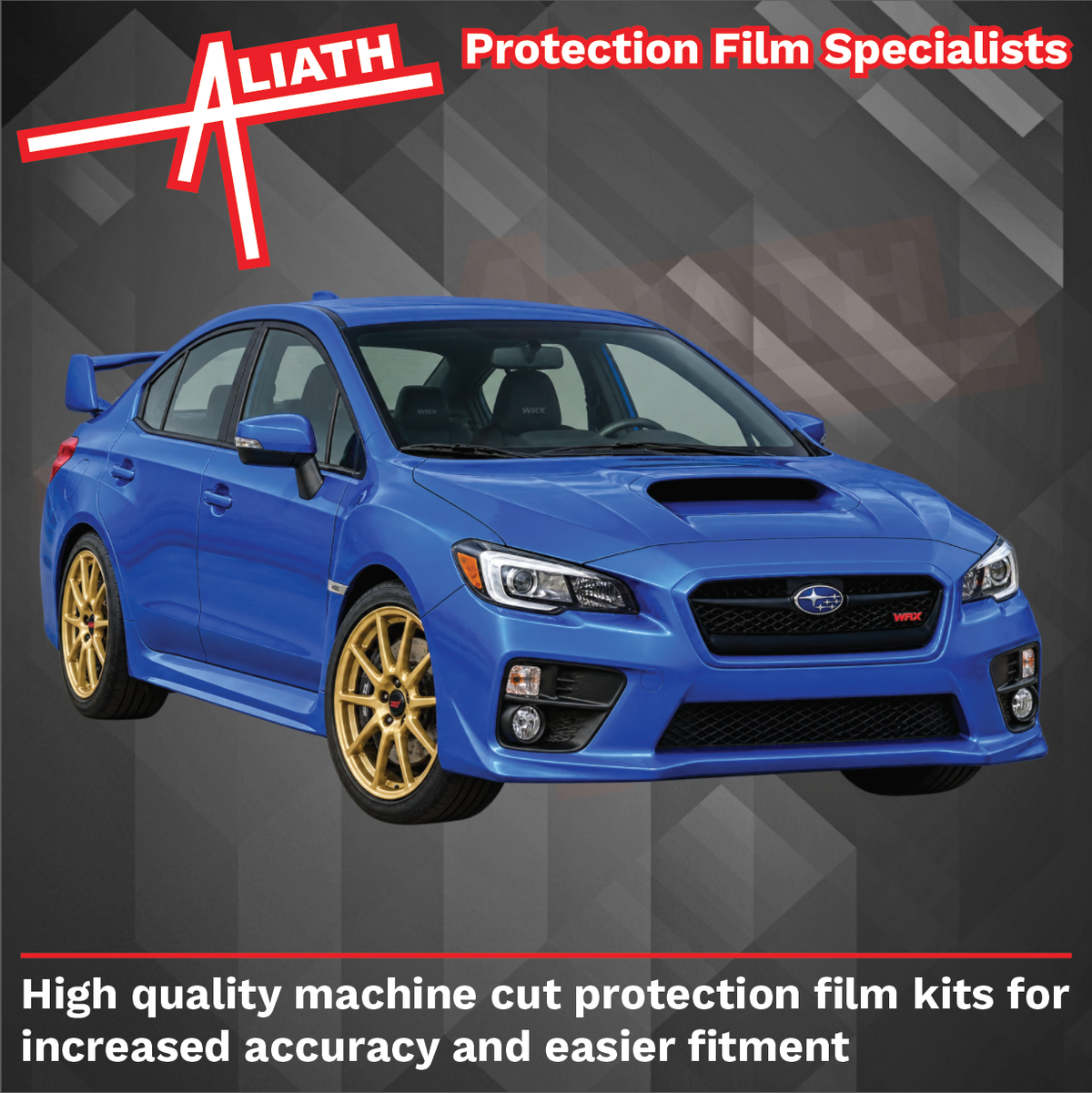Subaru Impreza WRX STI 2015-2017 Rear Bumper Upper BLACK Paint Protection