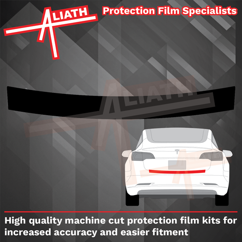 Tesla Model 3 2017-2024, Rear Bumper Upper BLACK Paint Protection