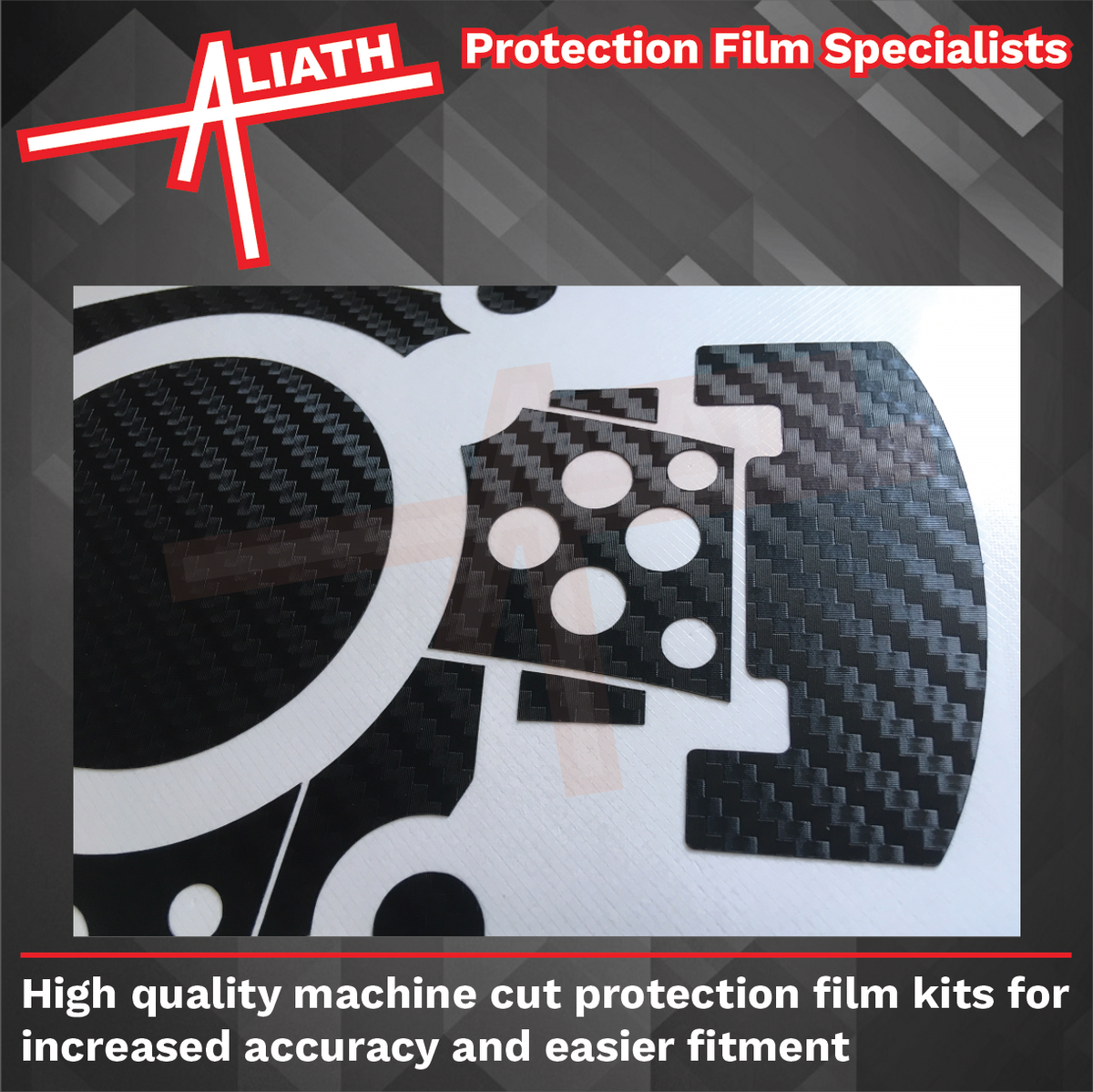 Thrustmaster T-GT PS4 Sim Steering Wheel, CARBON FIBRE EFFECT Styling & Scratch Protection Kit