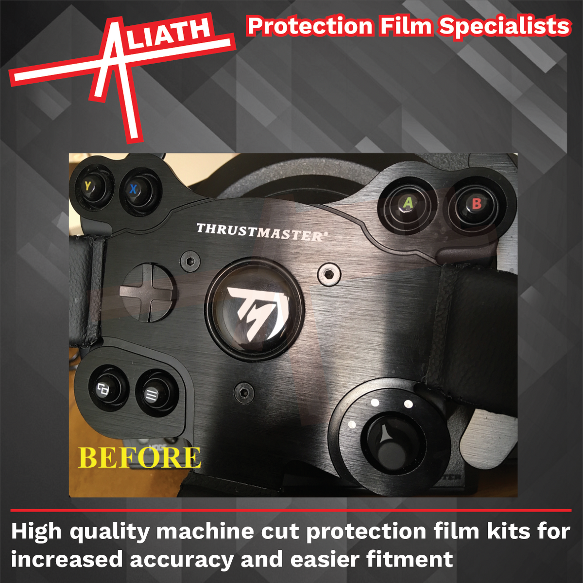 Thrustmaster TX Steering Wheel, CARBON FIBRE EFFECT Styling & Scratch Protection Kit