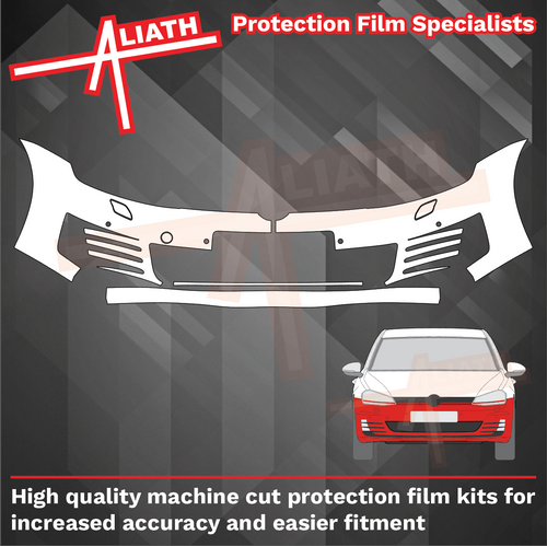 Volkswagen Golf GTI (MK7) 2013-2017, Front Bumper CLEAR Paint Protection