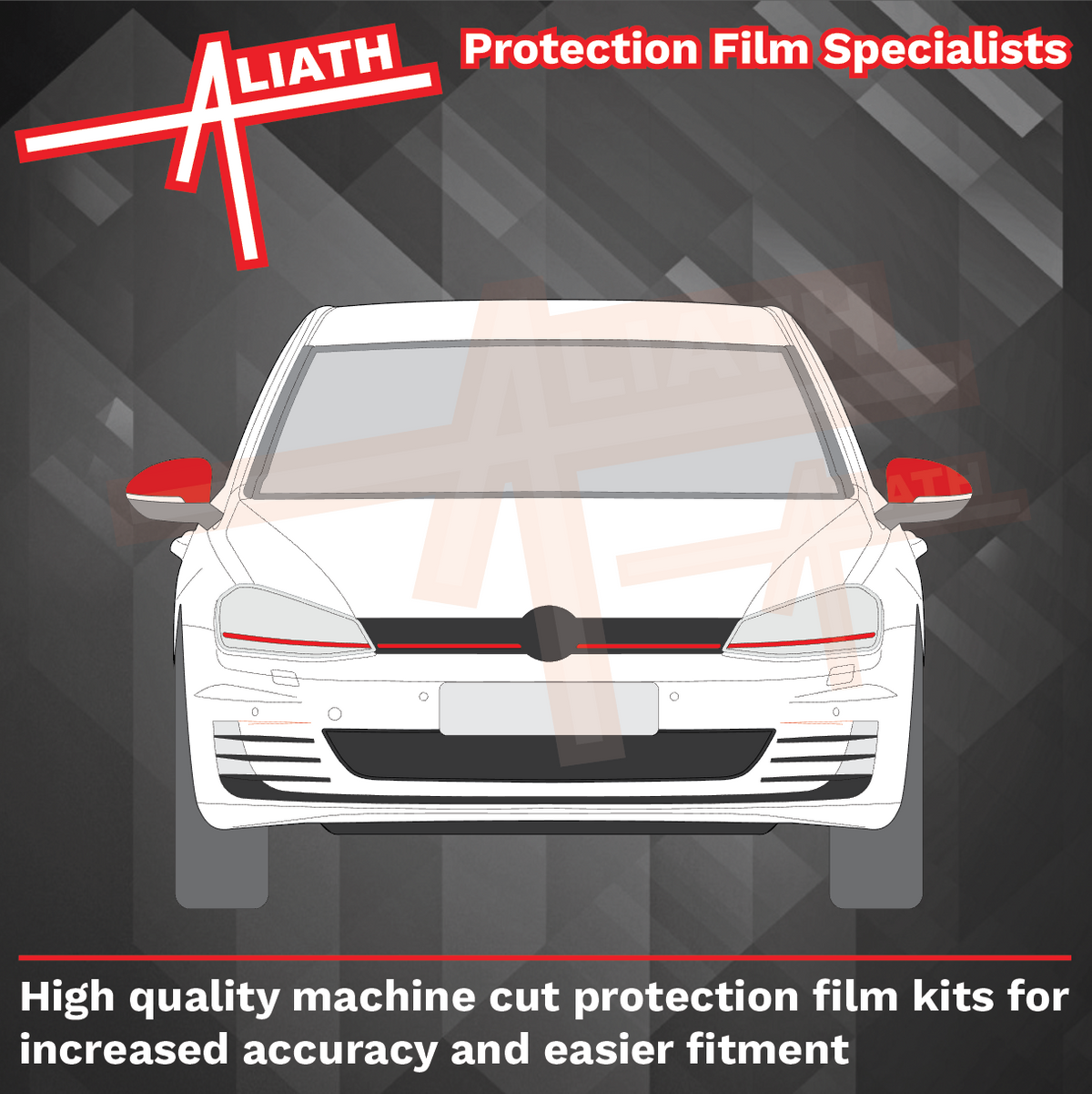 Volkswagen Golf (MK7) 2013-2017, Door Mirror Caps CLEAR Paint Protection