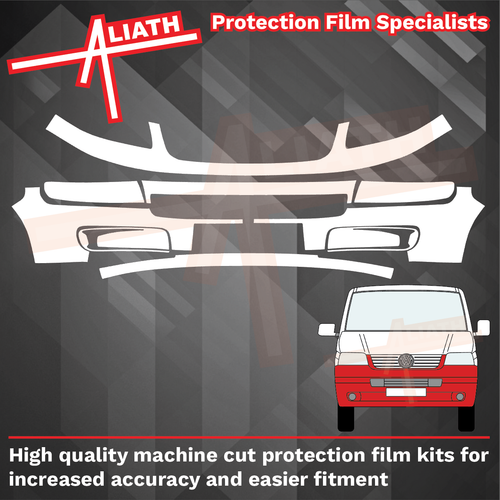 Volkswagen Transporter / Caravelle (Type T5) 2002-2009, Front Bumper CLEAR Paint Protection