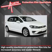 Volkswagen Golf Sports Van (SV) 2014-2020, Rear Bumper Upper CLEAR Paint Protection
