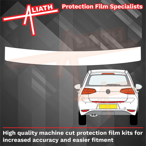 Volkswagen Golf Sports Van (SV) 2014-2020, Rear Bumper Upper CLEAR Paint Protection