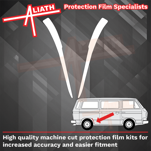 VW Transporter (Type T25) 1979-1992 , Rear QTR Arch CLEAR Paint Protection CLASSIC