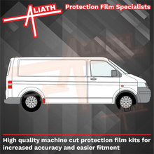 Volkswagen Transporter / Caravelle (Type T5), Rear QTR Arch (Large) BLACK Paint Protection