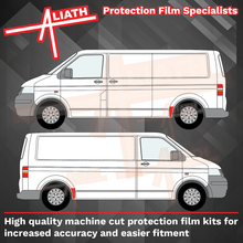 Volkswagen Transporter / Caravelle (Type T5), Rear QTR Arch (Large Tall) CLEAR Paint Protection