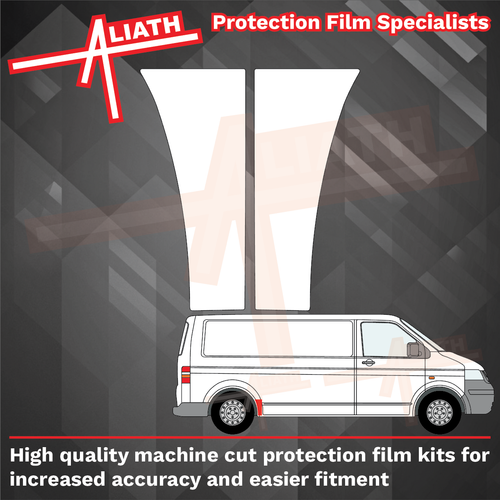 Volkswagen Transporter / Caravelle (Type T5), Rear QTR Arch (Large Tall) CLEAR Paint Protection